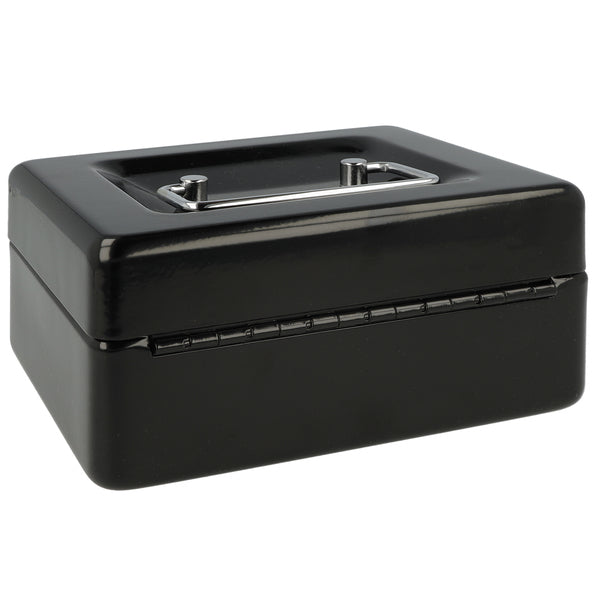 Westcott ac-e51000-zw Geldkassette 152x120x79mm schwarz, Kunststoffeinsatz mit 6 Fächern