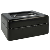 Westcott ac-e51000-zw Geldkassette 152x120x79mm schwarz, Kunststoffeinsatz mit 6 Fächern