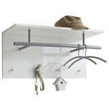 FMD FMD -Wandbedeckungsregal 72 x 29,3 x 34,5 cm Hochglanz weiß