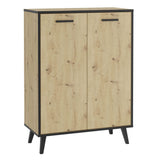 FMD -Schuhschrank mit 5 Fächern 68,5x33x93,5 cm Artisan Eiche