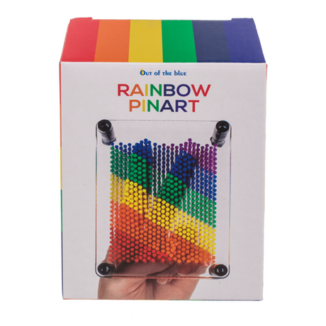 Pin-Art-Regenbogen. ca. 12x9cm. Plastik.