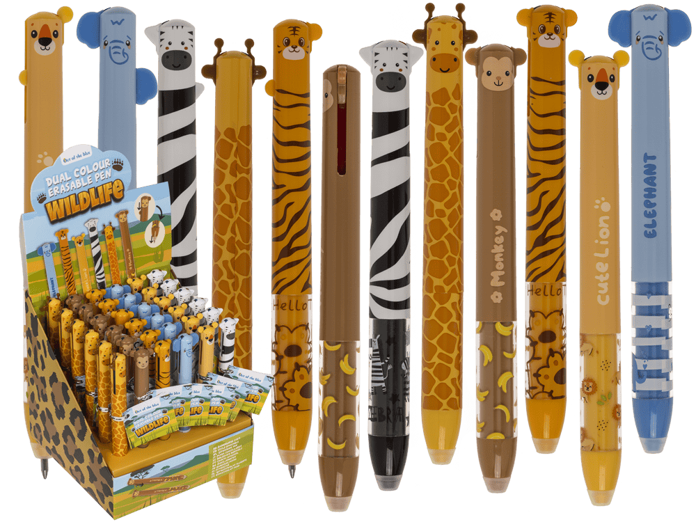 DSP bicolor löschbarer Stift, 6 sort