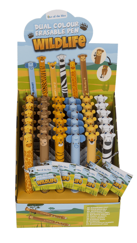 DSP bicolor löschbarer Stift, 6 sort