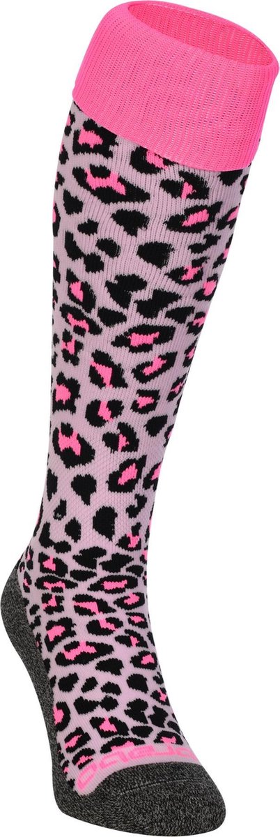 Brabo bc8450b socks cheetah soft pink unisex sportsokken - soft pink 28-30