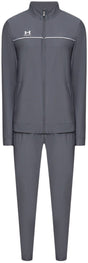 Under Armour UA M Challenger Trainingsanzug – grauer Herren-Trainingsanzug – Castlerock – Weiß