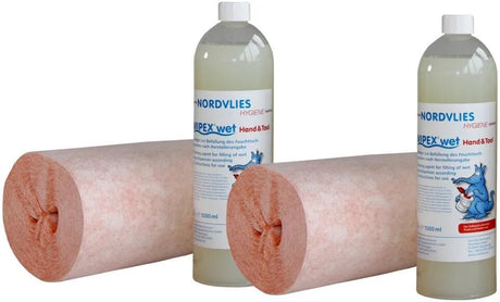 Nordvlies Reinigungstuch nasses Handwerkzeug. Hand+Werkzeug-Nachfüllpack 4 x 120 Tücher