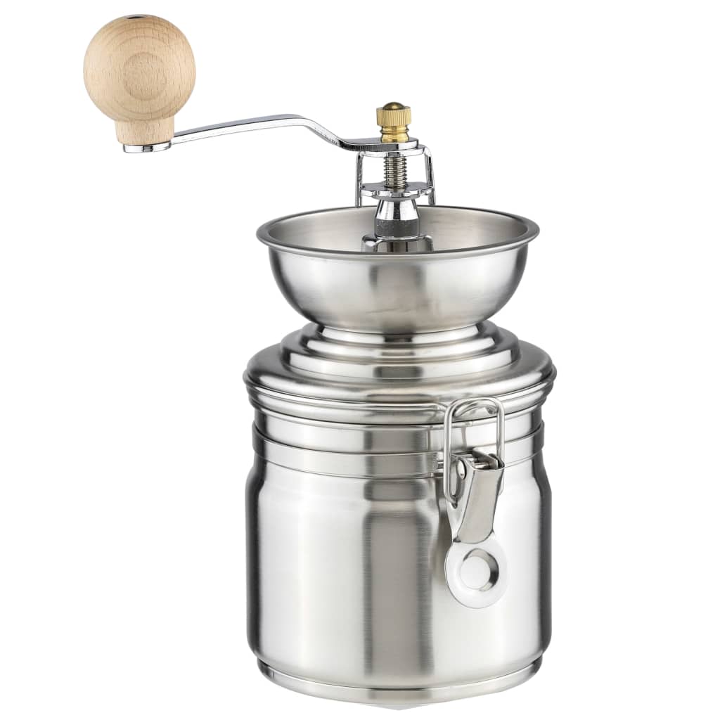 Hallo Kaffeemühle manuell Edelstahl