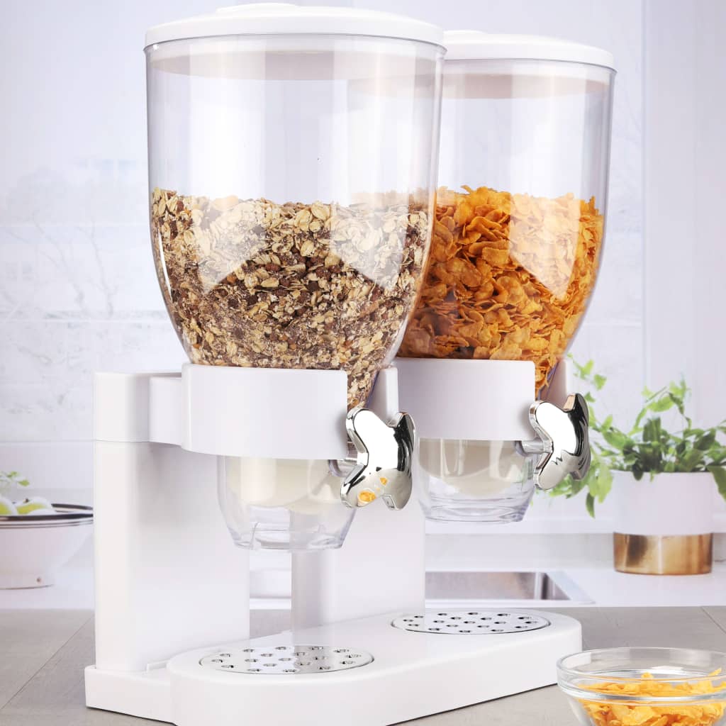 Hallo Frühstückszerealienspender 2 x 3,5 l Weiß