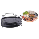 Hallo 4-teiliger Pizza-Backset Schwarz