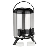 HI HI Thermoskanne 9 L 23 cm silberfarben