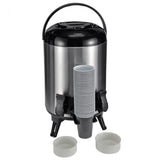 HI HI Thermoskanne 9 L 23 cm silberfarben