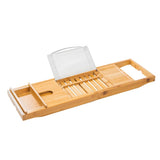 Hi Hi Badewanne Rack einstellbar (70-105) x22x4 cm Bambus