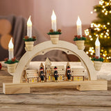 Hallo Weihnachtsbogen mit Beleuchtung