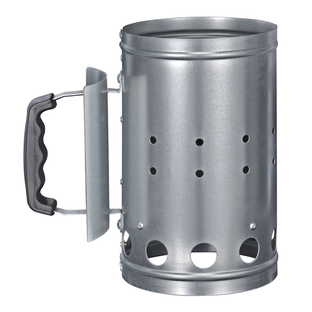 Hallo Barbecue -Starter mit Griff 16,5 cm Silberfarbe