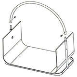 Hallo Brennholzhalter 40,5x30x47 cm Silberfarbe