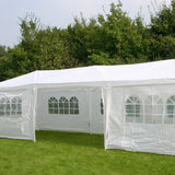 Hallo Party mit Seitenwänden 3x9 m Weiß