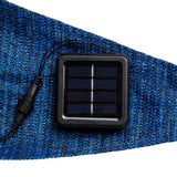 Hi hi zonnezeil mit 100 leds 3.6x3.6x3,6 m hellblau