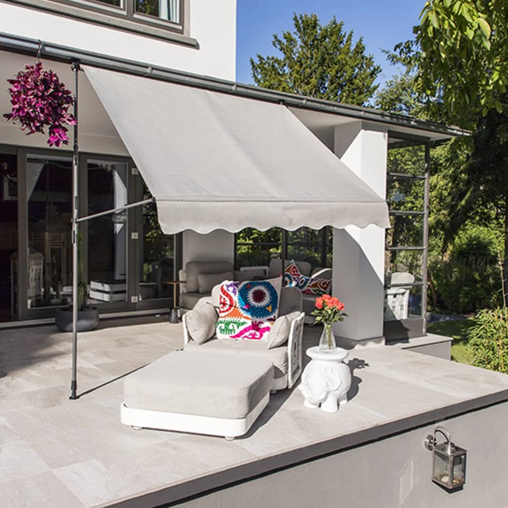 Hi luifel bewegbar 200x120 cm grau