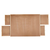 Hi -Puzzle -Tisch mit 4 Schubladen 76x57x4,5 cm Holz
