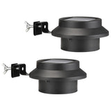 Hallo Dach Gutter Lampe Solar LED 2 ST Schwarz