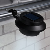 Hallo Dach Gutter Lampe Solar LED 2 ST Schwarz