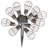 Hallo Gartenbeleuchtungskette 10 St. LED Solar 5,5 cm