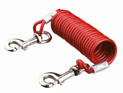 Trixie-Bauleitung mit rotem Spiralkabel