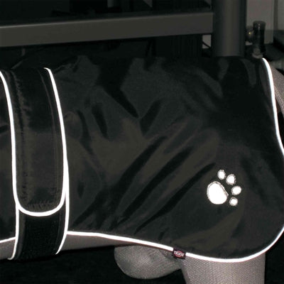 Trixie Hundemantel – wasserdicht, verstellbar, Fleecefutter – 60 cm schwarz