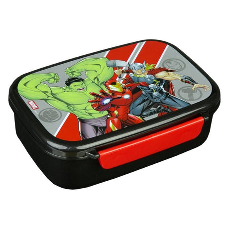 Marvel Avengers Lunchbox schwarz rot