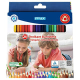 Stylex dreieckige Buntstifte 24 Farben