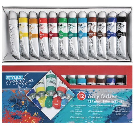 Stylex Acrylfarbe 12 ml 12 Röhren