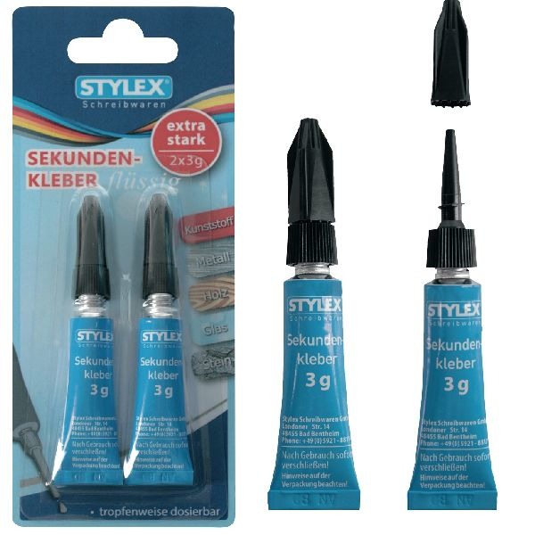 Stylex Sekundenkleber 3 ml 2 Stück