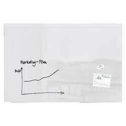 Sigel Glas-Magnettafel Glas-Whiteboard XL Artverum 150x100cm weiß