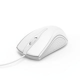 Hama optische Maus mit 3 Tasten MC-200 mit weißem Kabel