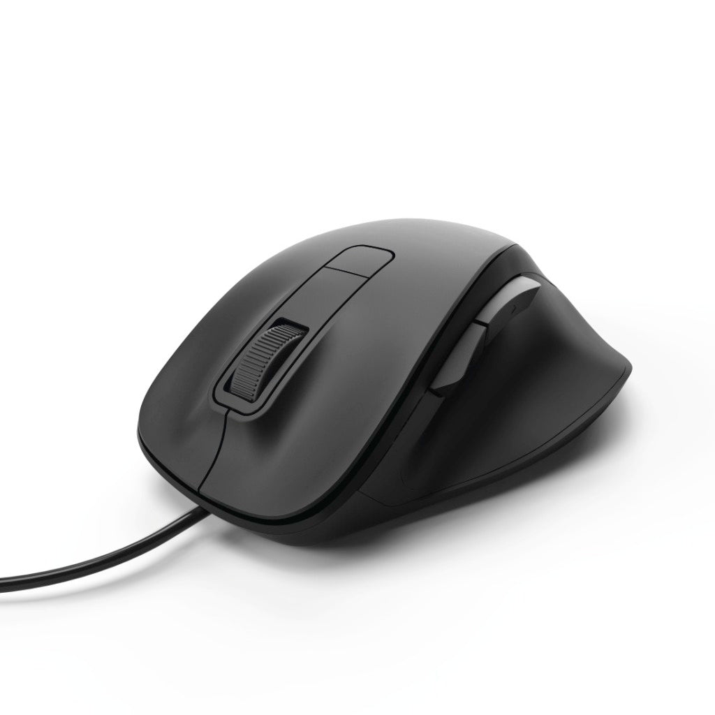 Hama optische Maus mit 6 Tasten MC-500 mit schwarzem Kabel