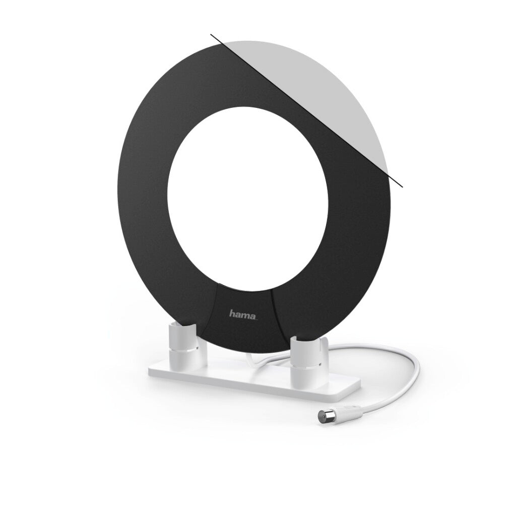 Hama DVB-T DVB-T2 Zimmerantenne Performance 45 Ringdesign aktiv weiß