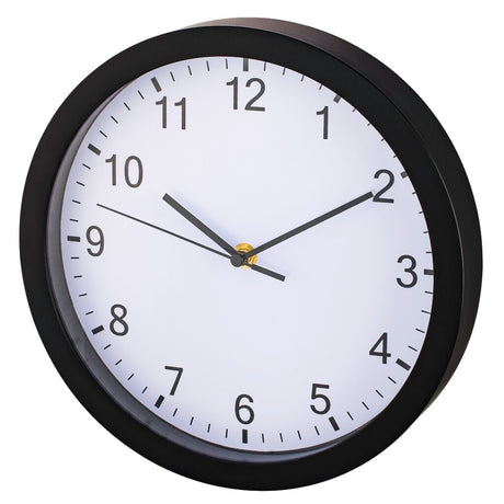 Hama Wanduhr Pure ø 25 cm geräuscharm Schwarz