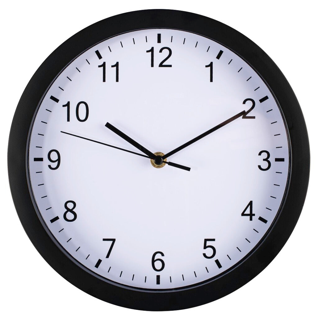 Hama Wanduhr Pure ø 25 cm geräuscharm Schwarz