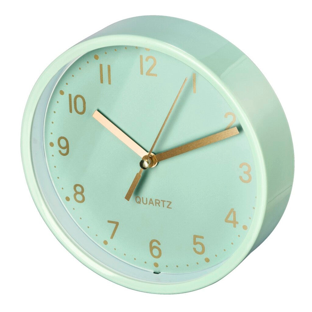 Hama Tischuhr golden geräuscharm Mint