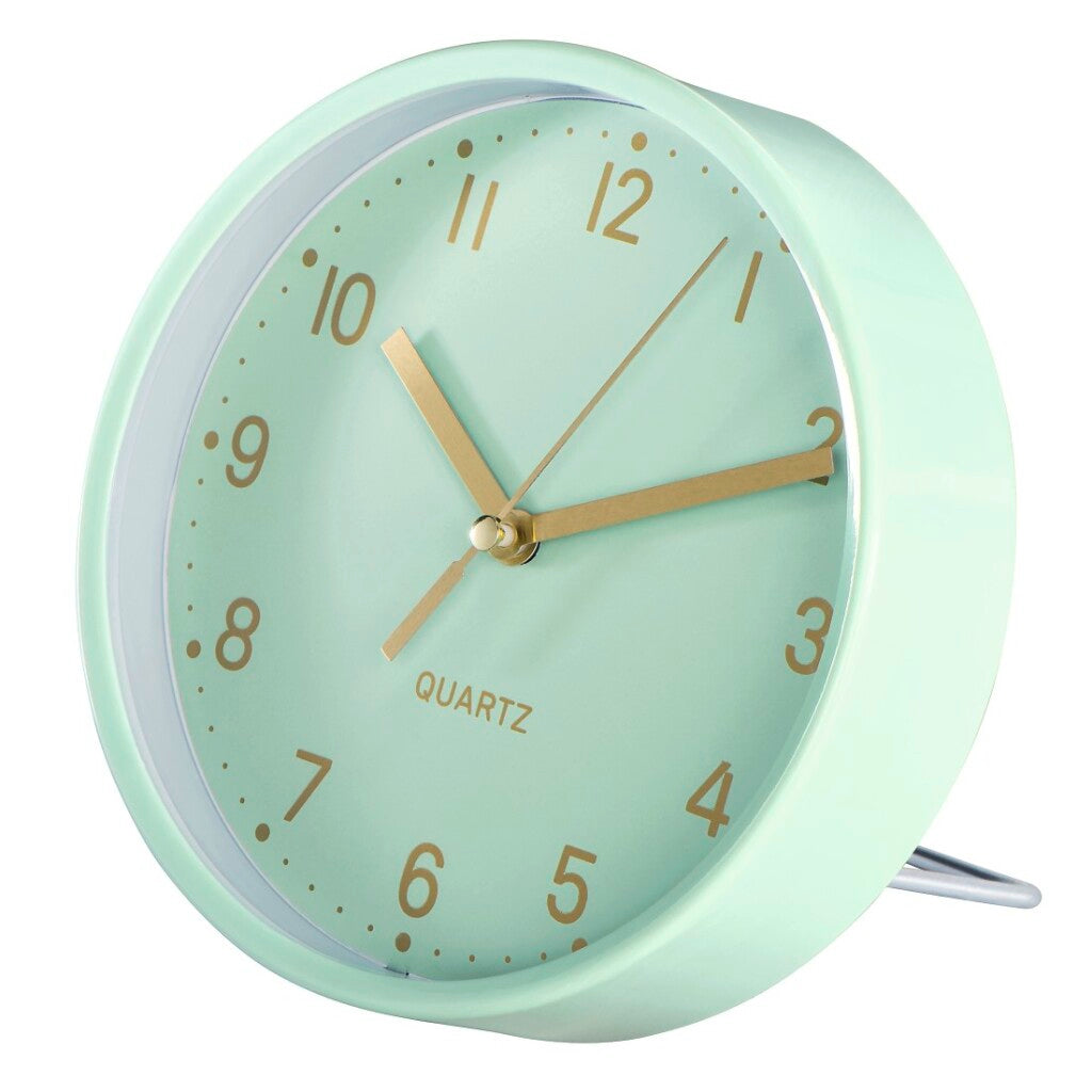 Hama Tischuhr golden geräuscharm Mint