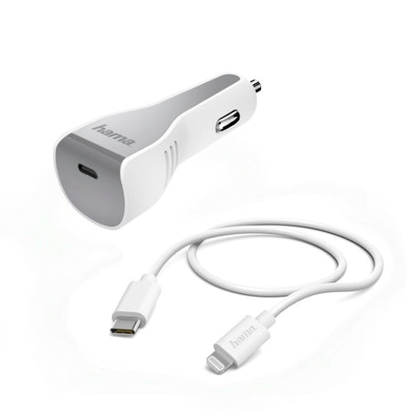 Hama Autoladeset Lightning Power Delivery (PD) 30W weiß