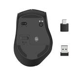 Hama Opt. 6-Tasten-Funkmaus MW-600 Dual-Modus USB-C USB-A Schwarz