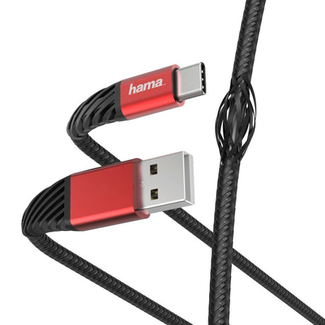 Hama Ladedatenkabel Extreme USB-A - USB-C 1,5 m Schwarz Rot
