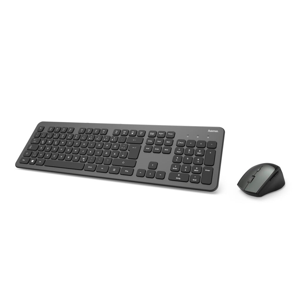 Hama kabelloses Tastatur- und Maus-Set kmw-700 Anthrazit Schwarz US