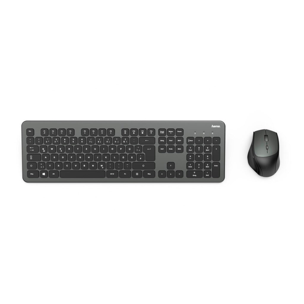 Hama kabelloses Tastatur- und Maus-Set kmw-700 Anthrazit Schwarz US
