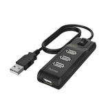 Hama USB-Hub 4-Port USB 2.0 480 Mbit s Ein-/Ausschalter