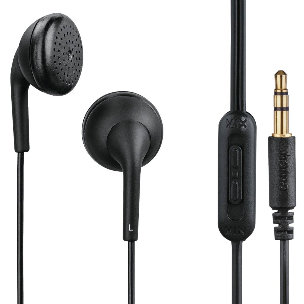 Hama Ohrhörer Tubby Earbuds Lautstärkeregler schwarz