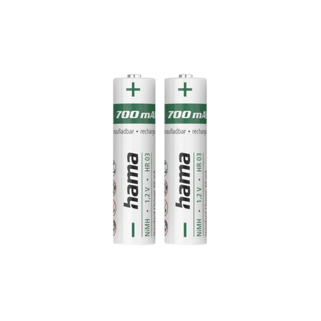 Hama NiMH-Akku #039;s AAA Micro 700 Mah 1,2V 2 Stück