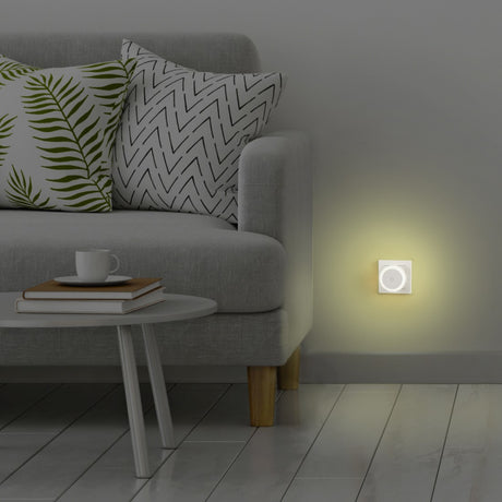 Hama LED-Nachtlicht, Touch-Schalter für Steckdose, Touch-Taste, warmes Licht
