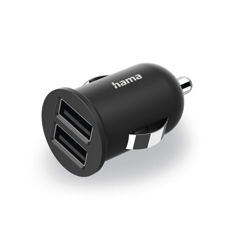 Hama 2-fach USB-Ladegerät Zigarettenanzünder-Ladeadapter fürs Auto 2,4 bis 12 W